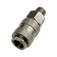 Raccords pneumatiques universels 3 en 1 ORION pour l'industrie européenne, filetage BSP, acier nickelé, raccords de tuyau de compresseur