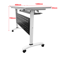 Bureau de direction de luxe, table de formation pliable personnalisable pour les salles de conférence scolaires et les réunions