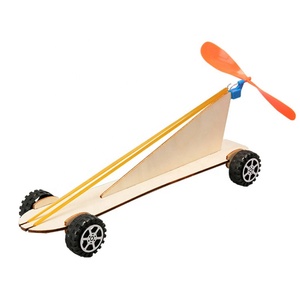 Turbina Eólica de Madera con Banda Elástica, Tecnología para Autos, Pequeña Producción, Invención, Manualidades, Ensamblaje Manual, Material Didáctico para Edades de 5 a 7 Años - Product Image 1