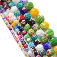 Beadthoven 5pcs Candy Handmade Lampwork Glass Beads Sweets Craft Beads  Drilled Hole Handmade Murano Glass Beads for Jewelry Making Bracelet  Necklace