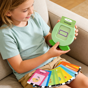 Lecteur de cartes flash intelligentes pour la maîtrise de la grammaire anglaise, idéal pour les centres d'apprentissage préscolaire et les jeux éducatifs quotidiens à domicile - Product Image 1
