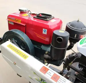 Maquinaria agrícola 173 F, tractor de jardín, minicultivador diésel con cuchillas rotativas, deshierbe