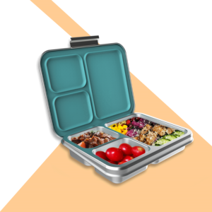 Contenitore per Pranzo in Acciaio Inox 2025 Personalizzato per Bambini e Adulti, 3 Scomparti, Senza BPA, Ermetico, Ecologico, Durevole, Adatto al Congelatore - Product Image 4