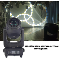 Projecteur LED 300W haute luminosité 3-en-1 BSW à tête mobile avec zoom, faisceau, spot et effet wash, DMX, pour scène, boîte de nuit, karaoké, discothèque et fêtes