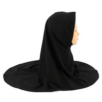 Châle de foulard de style ethnique personnalisé chapeau tout-en-un couleur unie casquettes de foulard malaisien en coton et lin pour enfants