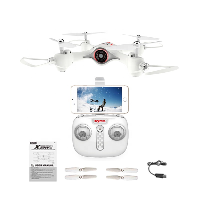 High Quality X23W Beginner Portable Headless Mode Toy Quadcopter With LED Lights FPV Camera Wholesales Quadcopter Drones