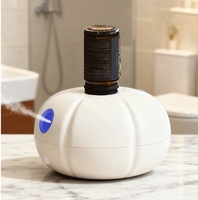Diffuseur d'huiles essentielles USB mini en forme de citrouille, diffuseur de parfum sans flamme longue durée pour usage intérieur