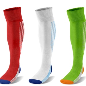 Calcetines de Fútbol Transpirables de Alta Calidad, Personalizados con Logotipo Rojo, Blanco y Verde, Antideslizantes, que Absorben el Sudor, para la Temporada de Primavera, Uso Deportivo - Product Image 5