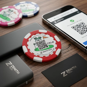 Custom Logo 11.5g ABS Poker Chips with Metal Insert, Printable <strong>Blank</strong> Casino Tokens, Business Card &amp; Gift Wholesale - Product Image 4