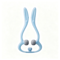 Masseur de cou à induction vibratoire à 2 têtes, outil de massage manuel intelligent à capteur tactile pour une relaxation des tissus profonds