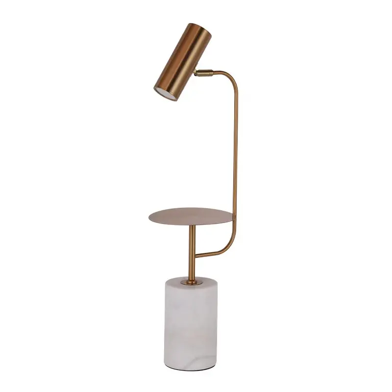 Moderne Luxus minimalist ische geometrische Kunst Hotel Marmor LED Tisch lampe Schreibtisch Licht Stehlampe mit mit kleinen Tisch