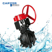 Válvula de Mariposa Triple Offset WCB de Acero al Carbono, Tipo Wafer, Neumática, Exd IP67, Bidireccional, Cero Fugas, para Gas y Petróleo, Clase 600, OEM