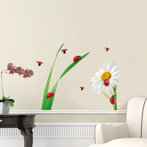 Eco-friendly Verde <span class=keywords><strong>Foglie</strong></span> Die Taglio di Figura Variopinta di Stampa Adesivo Autoadesivo Della Parete - Product Image 3