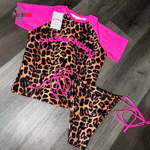 Conjunto de <span class=keywords><strong>Ropa</strong></span> de Mujer Sexy con Estampado de Guepardo para Verano, <span class=keywords><strong>Ropa</strong></span> de Salón, <span class=keywords><strong>Ropa</strong></span> de Calle, Conjunto de 2 Piezas de Camiseta y <span class=keywords><strong>Ropa</strong></span> Interior con Estampado de Leopardo Personalizado - Product Image 4