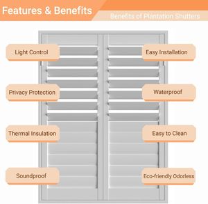 Livraison à domicile disponible, cloisons intérieures personnalisées imperméables, prix bas, volets en bois <span class=keywords><strong>PVC</strong></span> pour la maison, l'hôtel, l'appartement - Product Image 3