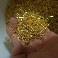 Épingles plaquées or recyclées d'occasion, produit de récupération
