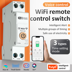 Système de maison intelligente Wi-Fi, disjoncteur 40A 63A, télécommande, minuterie domestique, relais, mesure, surveillance de la tension et du courant, intelligent - Product Image 1