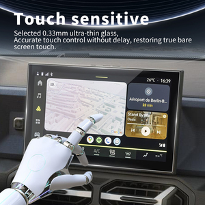 Protection d'écran Carplay en verre trempé, film protecteur pour écran de navigation, accessoires autocollants pour voiture <span class=keywords><strong>DACIA</strong></span> <span class=keywords><strong>Sandero</strong></span> 23-26 - Product Image 5
