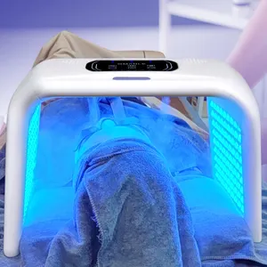 Terapia de luz facial LED para terapia de luz facial y de cuello LED comercial Terapia de luz facial LED con aerosol