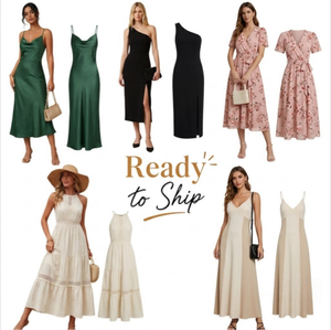Vestidos de verano elegantes y ajustados con tirantes finos, conjunto diario para mujer de mezcla aleatoria, tallas mixtas en stock, entrega rápida. - Product Image 1