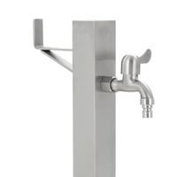 Douche extérieure colonne en acier inoxydable avec fonction lavage des pieds et récupération d'eau – Offre spéciale