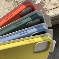 Coque de téléphone portable en silicone liquide 1:1 officielle originale pour iPhone 15 Pro Max 15 Plus 14 13 12