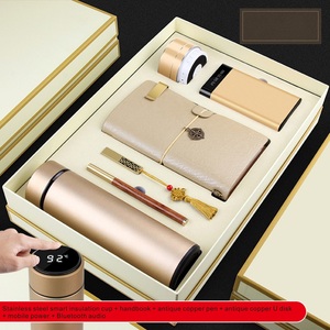 Khuyến mại A6 máy tính xách tay + Chân không Flask + USB Flash Drive + Bút + loa + ngân hàng điện Mens Hộp Quà Tặng thiết lập sang trọng quà tặng kinh doanh - Product Image 5