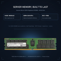 Untuk Memori Server 64GB DDR4-3200 ECC RDIMM 2Rx4 1.2V Tersedia dalam Stok Asli Belum Terpakai Kompatibel untuk Supermicro Lainnya.
