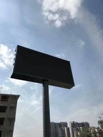 Écran de publicité extérieure étanche haute définition Écran LED à pôle double face