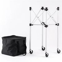 Structure de sport pliable Family Club Training en tissu Oxford 600D 360 °   Chariot silencieux à roues en PU pour balles de tennis, idéal pour l'entraînement et la pratique