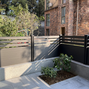 Conception de bâtiments de jardin durables Clôtures de jardin en aluminium Alternatives Clôtures ferroviaires élégantes en plastique Poteaux pour les cours - Product Image 4