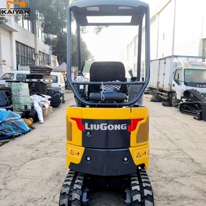 Miniexcavadora LiuGong 9017 Usada, Bajo Precio, 1.7 Toneladas, para Hogar, Jardín, Granja, Tuberías, Renovación de Espacios Estrechos Interiores, Bomba y Motor - Product Image 2