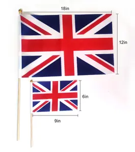 하이 퀄리티 3ftx2ft 폴리에스터 사용자 정의 프로모션 플래그 디지털 인쇄 영국 연합 깃발 마당 장식