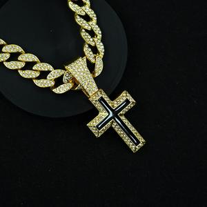 <span class=keywords><strong>Pendentif</strong></span> Breloque <span class=keywords><strong>Boule</strong></span> en Alliage Plaqué Or et Argent, Entièrement Sertie de <span class=keywords><strong>Strass</strong></span>, Style Hip Hop, avec Chaîne Cubaine Iced Out, Bijou de Fête - Vente Chaude - Product Image 1