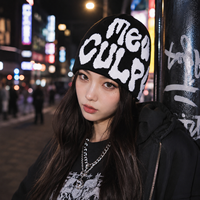 Gorro de Punto con Diseño de Telaraña Estilo Y2K para Hombre y Mujer