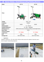 Soudeuse à air chaud industrielle OEM automatique pour imperméabilisation de toitures en PVC 4200W, machine à souder les bâches et les banderoles JIT-740