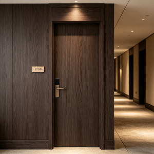 <span class=keywords><strong>Porte</strong></span> intérieure en bois <span class=keywords><strong>acoustique</strong></span> 46 dB de qualité supérieure, recouverte de PVC, étanche, avec technologie de double étanchéité en forme de T - Product Image 2