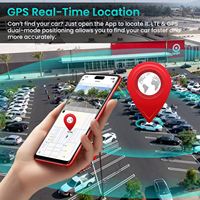 Cámara para Auto 4G Dash 2K+1080P con Doble Lente, GPS Integrado, Bluetooth, Detección de Movimiento por Radar, Línea OBD, Sensor G, Visión Nocturna, Nube