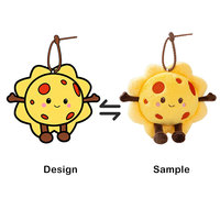 Porte-clés en peluche personnalisé en coton PP super doux avec doublure en maille, thème Logo Fun Planet Space Sci-Fi Terre/Lune/Vénus/Soleil/Saturne, anti-stress