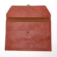 Sacs de conférence en cuir PU A4 personnalisés avec logo, pour tablette, ordinateur portable et documents, avec bouton