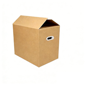 Scatola di Cartone Pieghevole Spessa per Logistica, Grande e Resistente con Maniglie, per Conservazione <span class=keywords><strong>Vestiti</strong></span> e Traslochi - Product Image 5