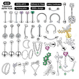 حلقة شفاه جيتا 16G بنمط قلب، تصميم عتيق بخيط داخلي، مجوهرات ثقب الجسم من التيتانيوم ASTM F136 للهدايا وحفلات الزفاف - Product Image 1