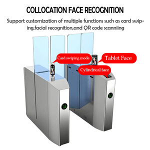 Fast Transportation Full-Height Sliding Revolving Gate Door Security <strong>Flap</strong> <strong>Barrier</strong> Turnstile Face Recognition System Stainless - Product Image 2