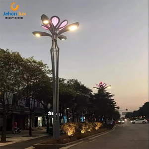Chinese-style lanterns, outdoor municipal road <b>lighting</b>, 10-meter and 12-meter magnolia lanterns, eight-<b>branch</b> nine-flame - Product Image 1