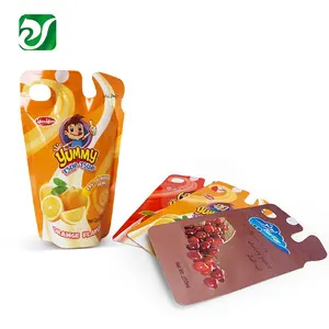 Bolsa De Bebidas Disposable Plastic Beverage Bag Custom Stand Up Fruit Flavor Juice Injection Pouches