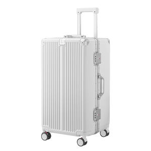 Valise de voyage Yongsheng 30 pouces avec cadre en aluminium, valise à roulettes 24 pouces avec serrure à combinaison, couleur blanc nuage - Product Image 2