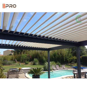 16X10 Buiten Luxe Latten Meubels Waterdicht Tuinhuisje Aluminium Puntgevel <span class=keywords><strong>Pergola</strong></span> Tuindecoraties Smart Pergoles Aluminium - Product Image 3
