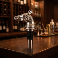 Bouchon de bouteille personnalisé à motif animal, bouchon de vin et de champagne sur mesure, promotion d'entreprise unique, durable, réutilisable, Inde