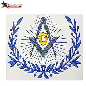 Vente en gros de tabliers de broderie Blue Lodge Master Mason personnalisés Boîte cadeau faite à la main Emballage quantité minimale de commande 10pcs Cadeaux fantaisie Cuir - Product Image 2