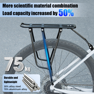 Giá để đồ phía sau xe đạp EasyDo Ebike, phụ kiện chuyển đổi xe đạp thành xe đạp điện, xe đạp thành xe đạp leo núi, chất liệu hợp kim nhôm siêu bền, giá để hành lý phía sau xe đạp - Product Image 2